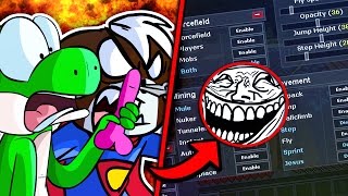 TROLLEANDO CON HACKS DE SUSCRIPTOR Y ACABO TROLLEADO | MINECRAFT MAPA TROLL DE SUSCRIPTOR