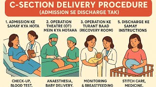 C- section procedure from admission to discharge explanation in hindi part -1