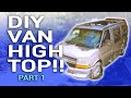 How to Build a High Top Van (Part 1: Removing the Roof) // Travel Snacks