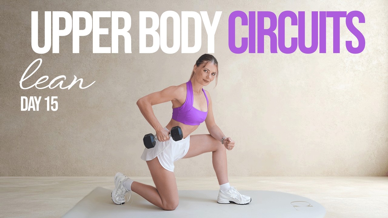 35 MIN UPPER BODY STRENGTH WORKOUT WITH DUMBBELLS- Circuit Training