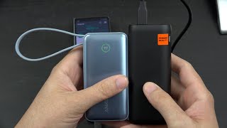 Spigen ArcPack Super-Compact 30W USB C Power Bank 10000mAh vs Anker Nano 30W w/ Built-in USB C Cable