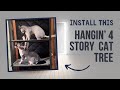 DIY 4-Story Hanging Cat Tree Installation | Create a Kitty Paradise! #diy #cat #sphynx