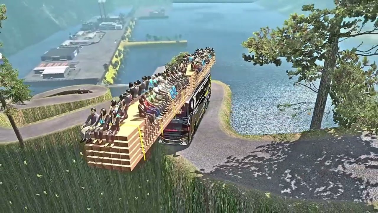 Bus Running Through the World’s Highest Mountain Roads 