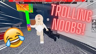 Trolling Noobs in Flee the Facility!