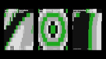 Teaser for "Programming Posters 2023", my course at Elisava