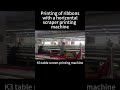Printing webbing and elastic bands using a horizontal automatic screen printing machine #printing