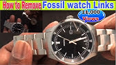 How To Remove Links From A Fossil Watch Youtube