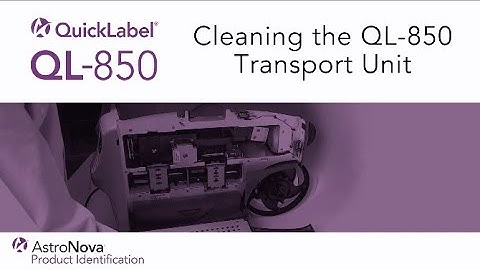 QL-850 Tutorial - Cleaning the Transport Unit