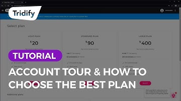 Tridify Tutorial - Account Tour & How to Choose the Best Plan