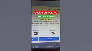 How to setup Google Cookie Consent V2 step by step only for European website