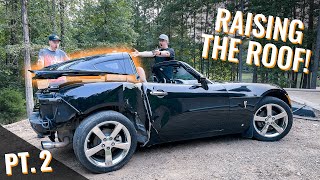 Removing the Coupe (This Has Never Been Done Before) - Pontiac Solstice Coupe Rebuild Pt. 2