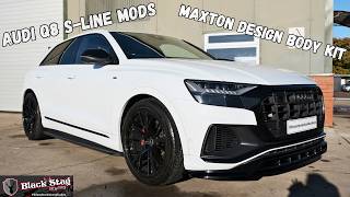 Audi Q8 S-Line - Maxton Design Gloss Black Body Kit Upgrade and Wheel Spacers