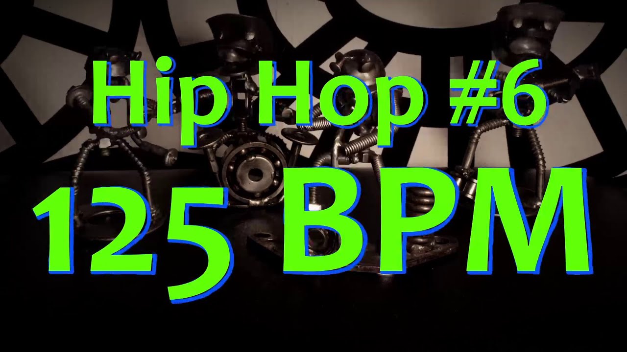 125 BPM - Hip Hop #6 - 4/4 Drum Beat - Drum Track - YouTube