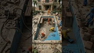 From Dirty to Crystal Clear ✨ Swimming Pool Restoration Transformation