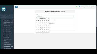 Emailing a driver route sheet