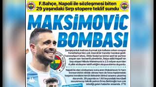 Fenerbahçeden Nikola Maksimoviç Hamlesi