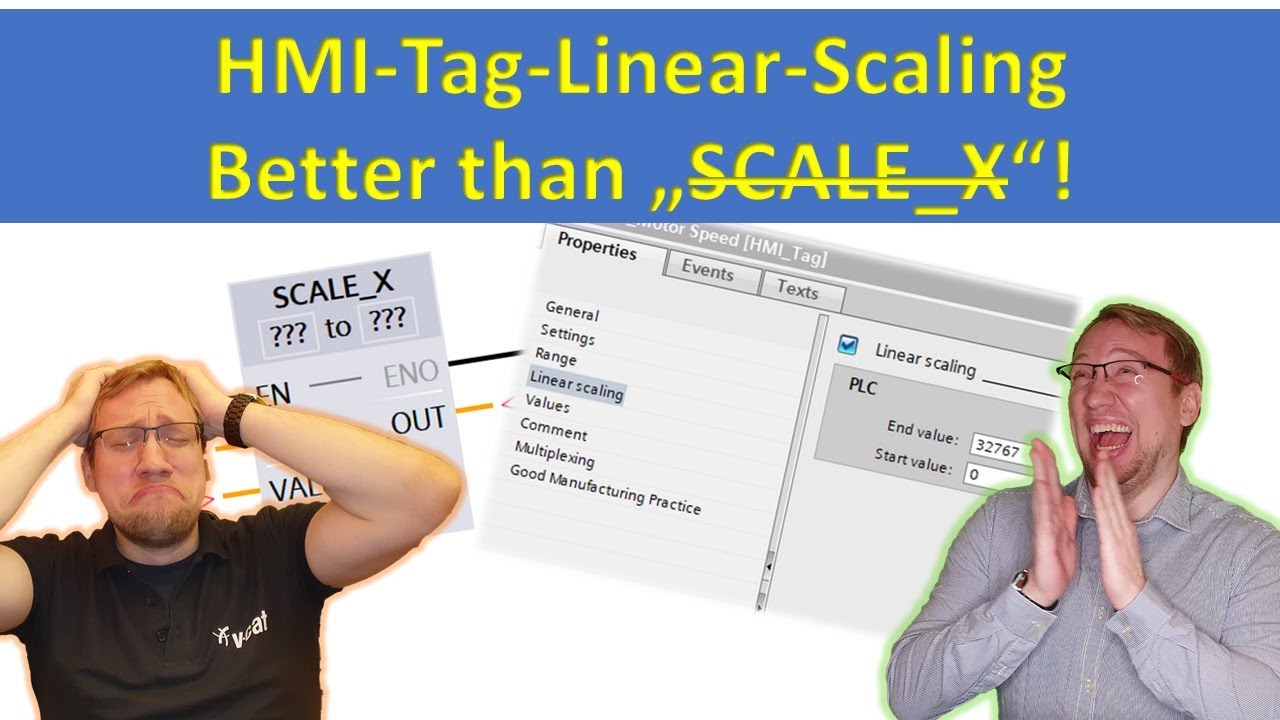 Портал TIA: линейное масштабирование HMI