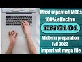Eng101||Midterm 2022|| 50+ MCQs|| mega solved file๐โ๏ธ|| ๐ฏ%correct solution