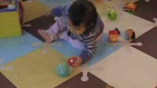 Evie learns spatial relationships