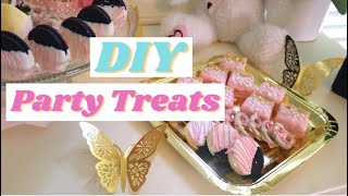 BABY SHOWER DESSERT TABLE TREATS | DIY EASY CANDY BAR IDEAS FOR PARTY