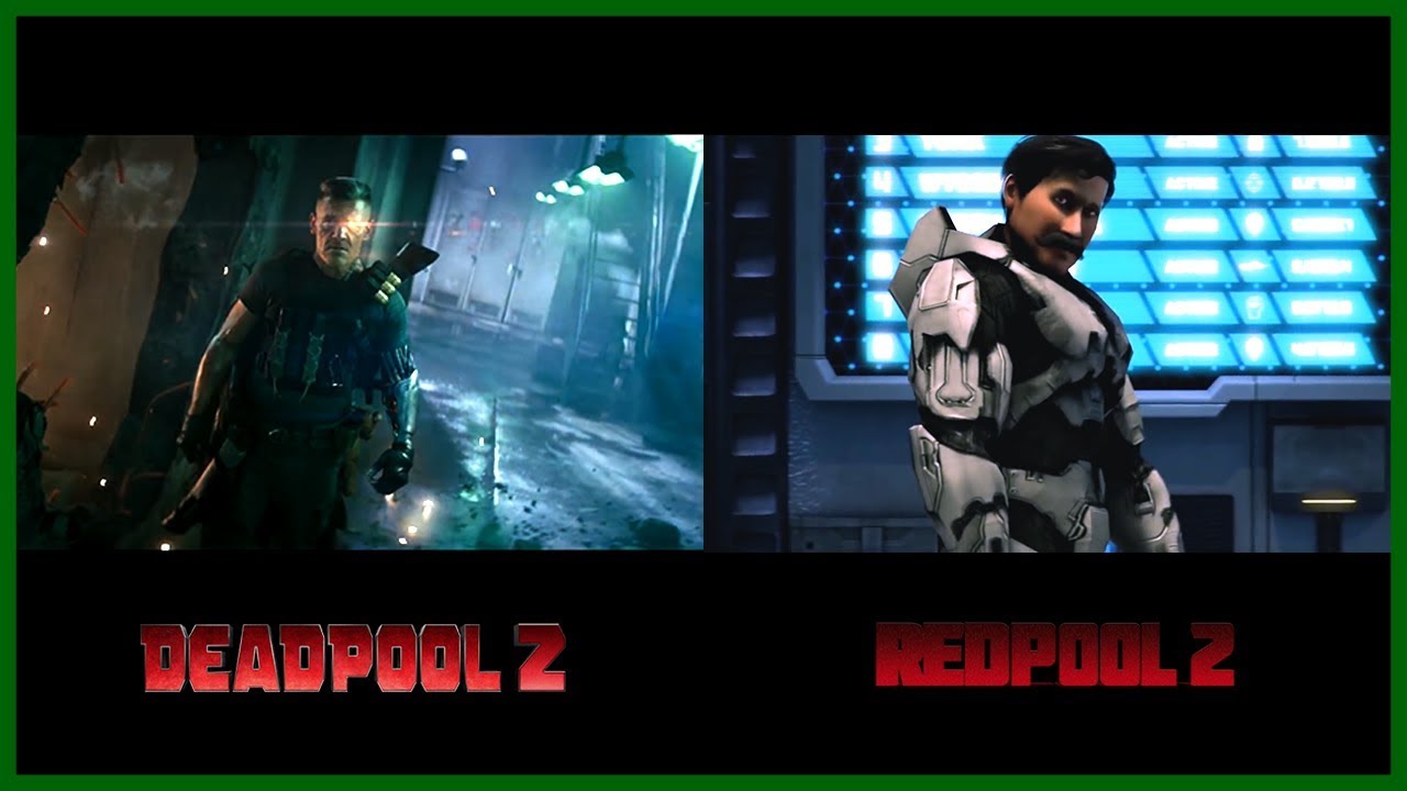 Red vs Blue (Deadpool 2 Trailer Parody) Comparison - [SIDE BY SIDE]