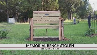 Special memorial bench stolen from Clifton Cemetery