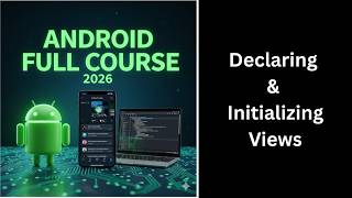 (409)Declaring & Initializing Views in Android Studio|findViewById Explained|Complete Android Course