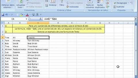 Excel Facil Truco #9: Unir 2 celdas en 1