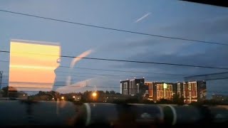 Поезд №32 произжает станцию Дягилево(перед Рязанью-1),вечерней порой. 24.08.25г.