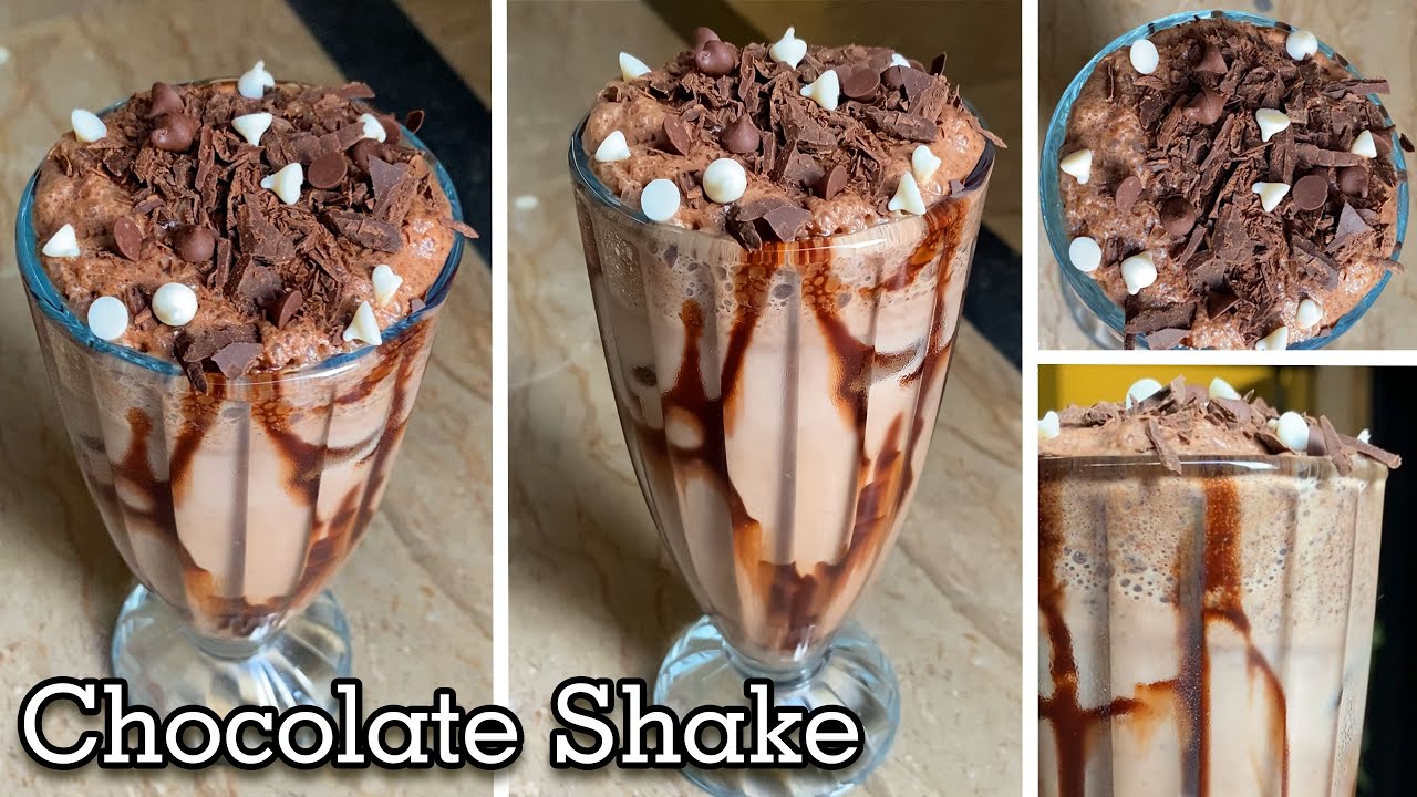Chocolate Shake Homemade No Ice Cream added! Super delicious recipe