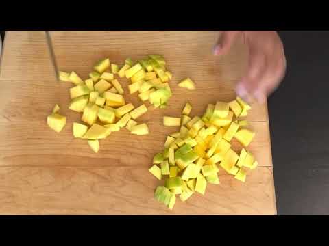 MANGO CUTTING I HOW TO CUT AND DICE A MANGO I BEST WAY TO CUT A RAW MANGO #VEGAN #FRUIT CUTTING