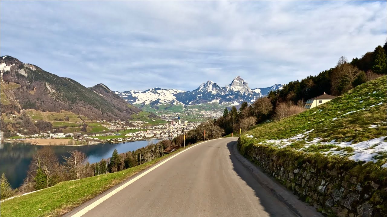 Driving in Swiss 🇨🇭4K - EMMETTEN , One of the most beautiful Village in Switzerland