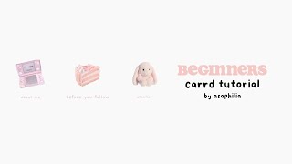 very simple carrd tutorial for beginners | asaphilia