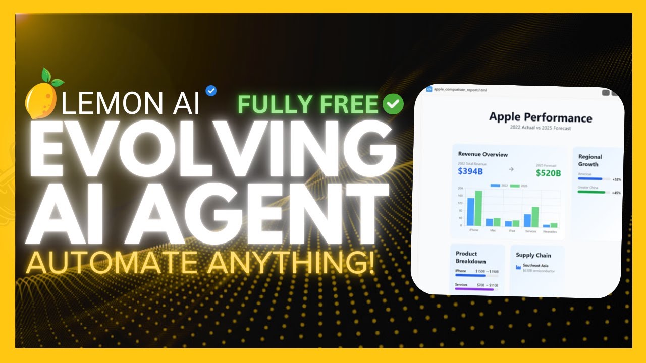 Lemon AI: Первый в мире саморазвивающийся ИИ-агент! ПОЛНОСТЬЮ БЕСПЛАТНАЯ альтернатива Manus с пол...