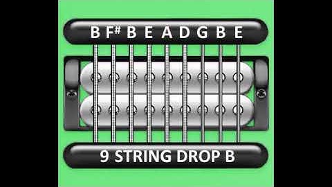 Perfect Guitar Tuner (9 String Drop B = B F# B E A D G B E)