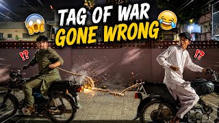 Tug Of War Gone Wrongthe Bike Rope Broke