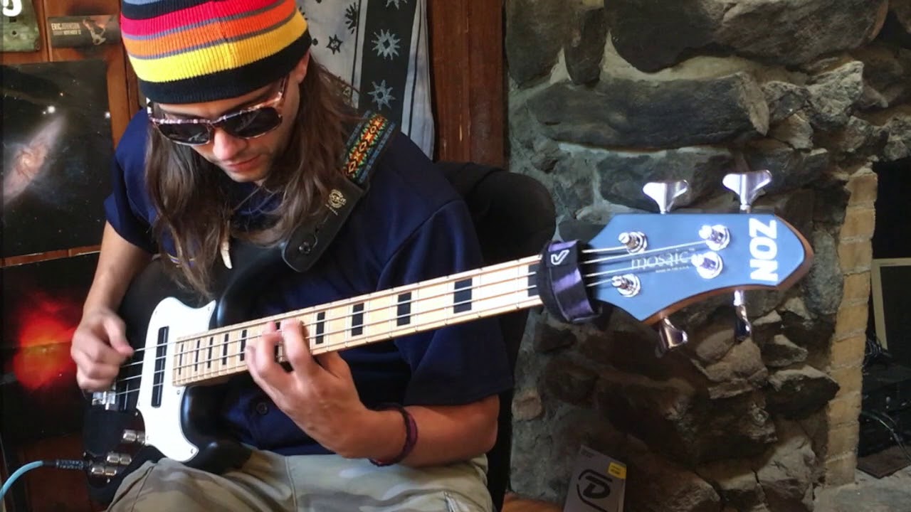 Cody Wright bass loop jam with Zon Mosaic USA "Jazz Bass"