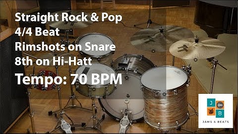 Straight 4/4 Rimshot Beat 70 BPM