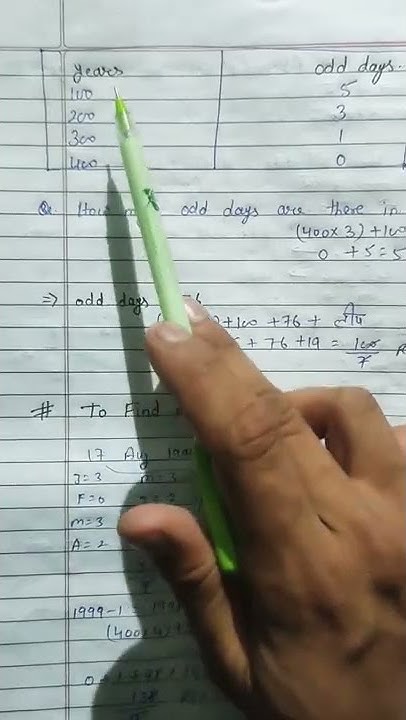 how-many-odd-days-in-100-years-for-all-competitive-exams