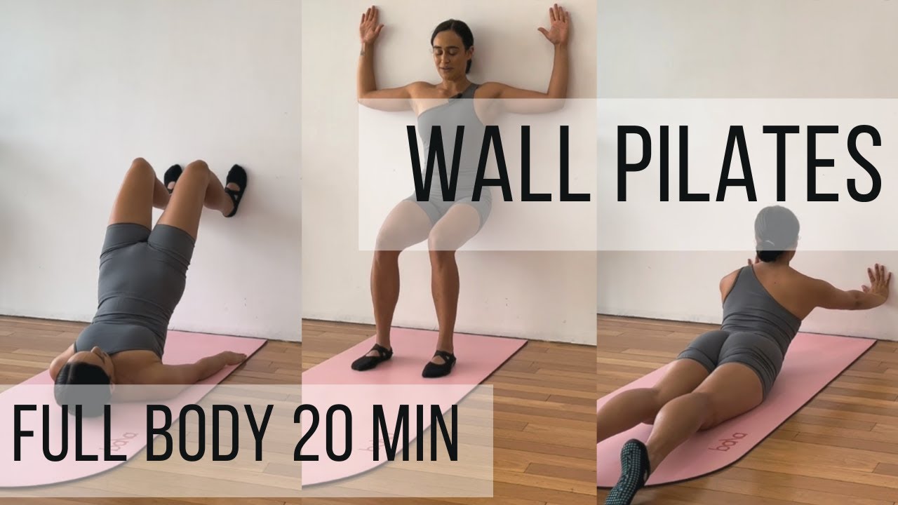 Wall Pilates Workout 20 Minute Full Body Pilates - Work out At Home!