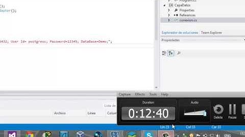conexion postgresql a c# primera parte