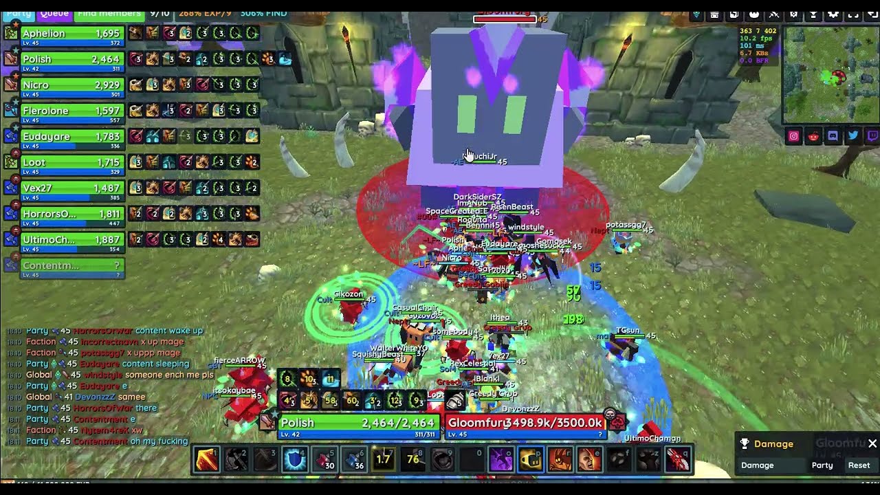 Random gloom on my warrior - Hordes.io