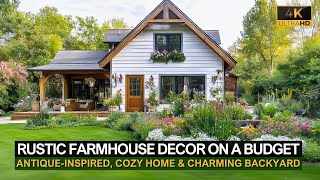 Rustic Farmhouse Decor on a Budget: DIY Ideas for an Antique Cozy Home & Charming Backyard screenshot 4