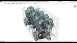Conjoined piston engine with dual crankshafts..just for fun.
