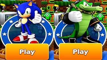 Sonic Dash Sonic VS Vector Gameplay (iOS, Android) Part 1