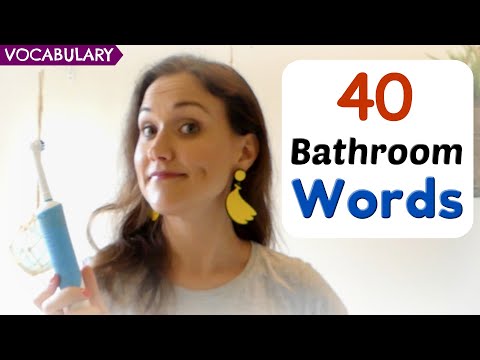 40+ Words for the Bathroom! | English Vocabulary