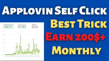 Applovin Self click App | Best Trick | Applovin High earning App | High eCPM App Applovin | 🤑🤑🤑🤑