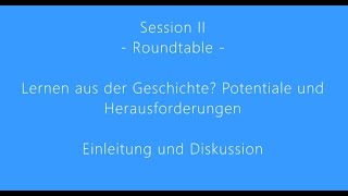 Session 2 - Einleitung und Diskussion