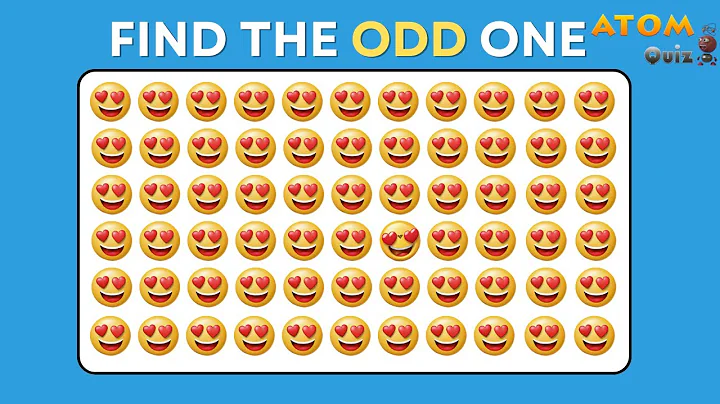 Can You Spot the Odd Emoji? Test Your Brain Power! 🍔🍕🍩 | Atom Quiz #atom #atomquiz 🦸‍♂️🦸‍♀️#diana