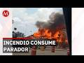 Incendio destruye parador turístico en Yucatán por posible cortocircuito